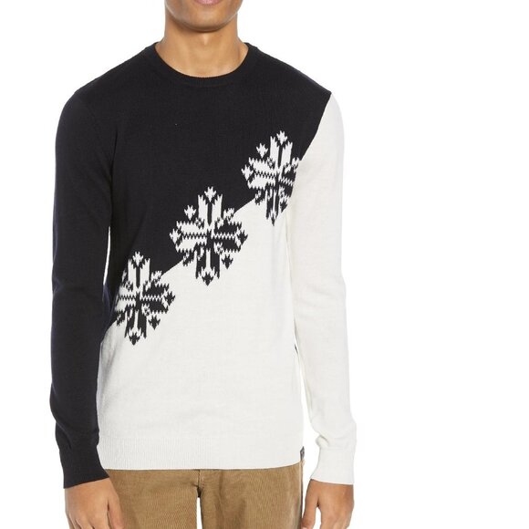 Scotch & Soda Intarsia Colorblock Wool Sweater - Picture 2 of 9